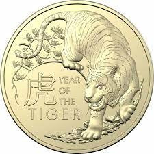 COIN PACK $1 UNC 2022 YEAR OF THE TIGER ANIMAL & WHEEL