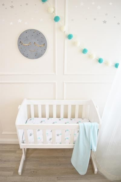 2PK JERSEY WRAP ELEPHANT/AQUA STRIPE