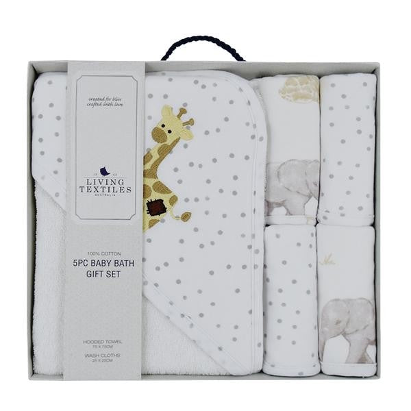 5PC BATH GIFT SET SAVANNA BABIES