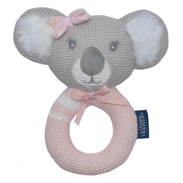 KNITTED RATTLE - CHLOE THE KOALA