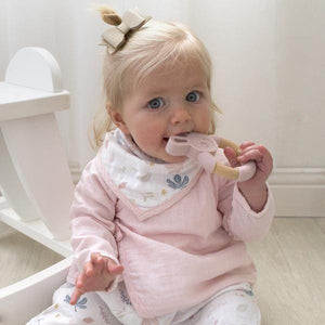 ORGANIC MUSLIN SWADDLE & TEETHER BOTANICAL 