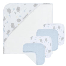 Load image into Gallery viewer, 5PC BATH GIFT SET MASON BLUE DOTS
