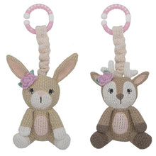 Load image into Gallery viewer, STROLLER TOY 2PK FAWN &amp; BUNNY

