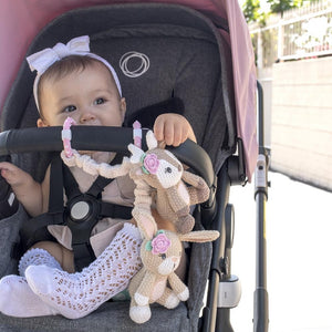STROLLER TOY 2PK FAWN & BUNNY