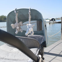 Load image into Gallery viewer, STROLLER TOY 2PK ELEPHANT HIPPO
