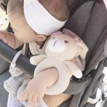 Load image into Gallery viewer, KNITTED RING RATTLE - AMELIA THE BUNNY
