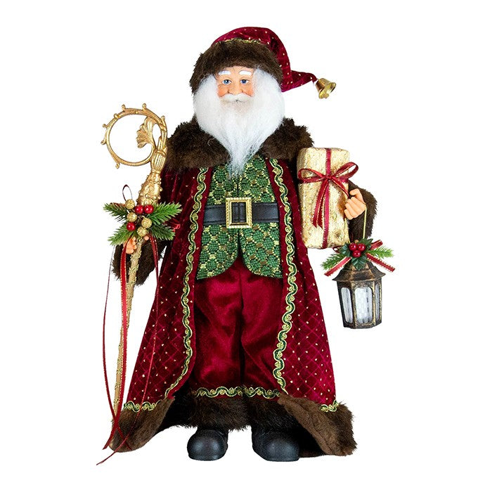 SANTA VELVET BURGENDY SMALL