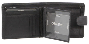 MILLENI WALLET BLACK RFID PROTECTED
