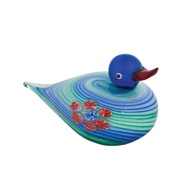 DUCK COLOURED GLASS ORNAMENT