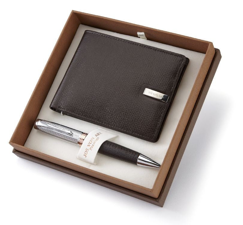 JOS VON ARX PEN AND LEATHER WALLET EXECUTIVE 