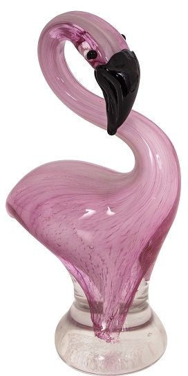 FLAMINGO PINKY COLOURED GLASS 