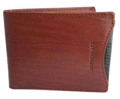 JOS VON ARX LEATHER WALLET LIGHT BROWN