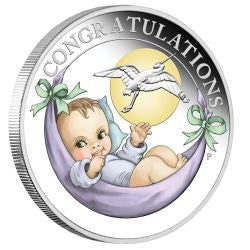 COIN 1/2 oz SILVER PROOF STORK COIN