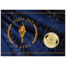 Load image into Gallery viewer, ANZAC DAY 25TH APRIL $1 COIN CARD
