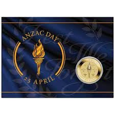 ANZAC DAY 25TH APRIL $1 COIN CARD