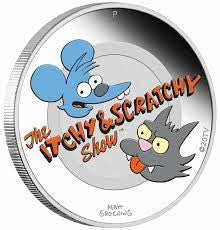 COIN ITCHY AND SCRATCHY  2021 10OZ SILVER PR COIN
