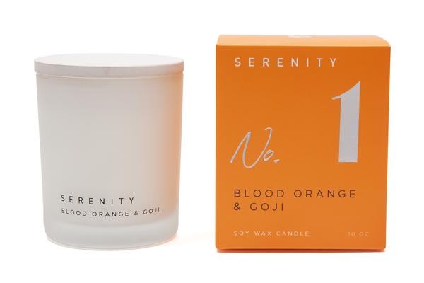 CANDLE BLOOD ORANGE 10OZ GLASS: 2020