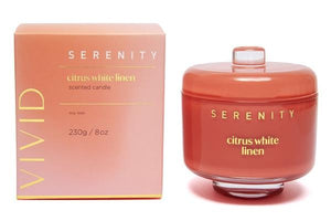 VIVID CITRUS WHITE LINEN 8OZ CANDLE: 2020