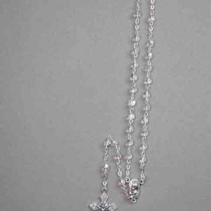 ROSARY CRYSTAL 4MM CLEAR