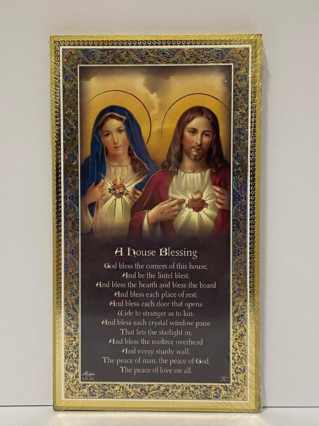 PLAQUE WOOD WITH PRAYER HOUSE BLESSING