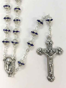 ROSARY FILGREE WITH BLUE DIAMENTE