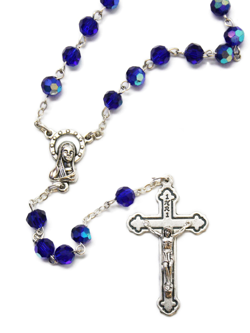 ROSARY CRYSTAL - 5MM AB BLUE