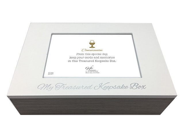 COMMUNION WHITE KEEPSAKE BOX