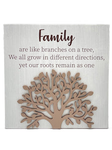 PLAQUE TREE OF LIFE FAMILY