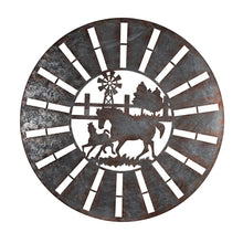 Load image into Gallery viewer, LASER CUT HORSE GALVANISED ROUND
