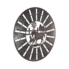 Load image into Gallery viewer, LASER CUT HORSE GALVANISED ROUND
