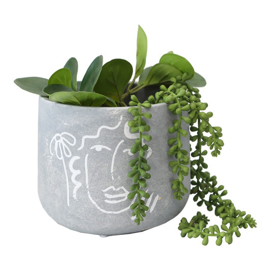 CONTEMPORARY LINE-FACE POTPLANTER