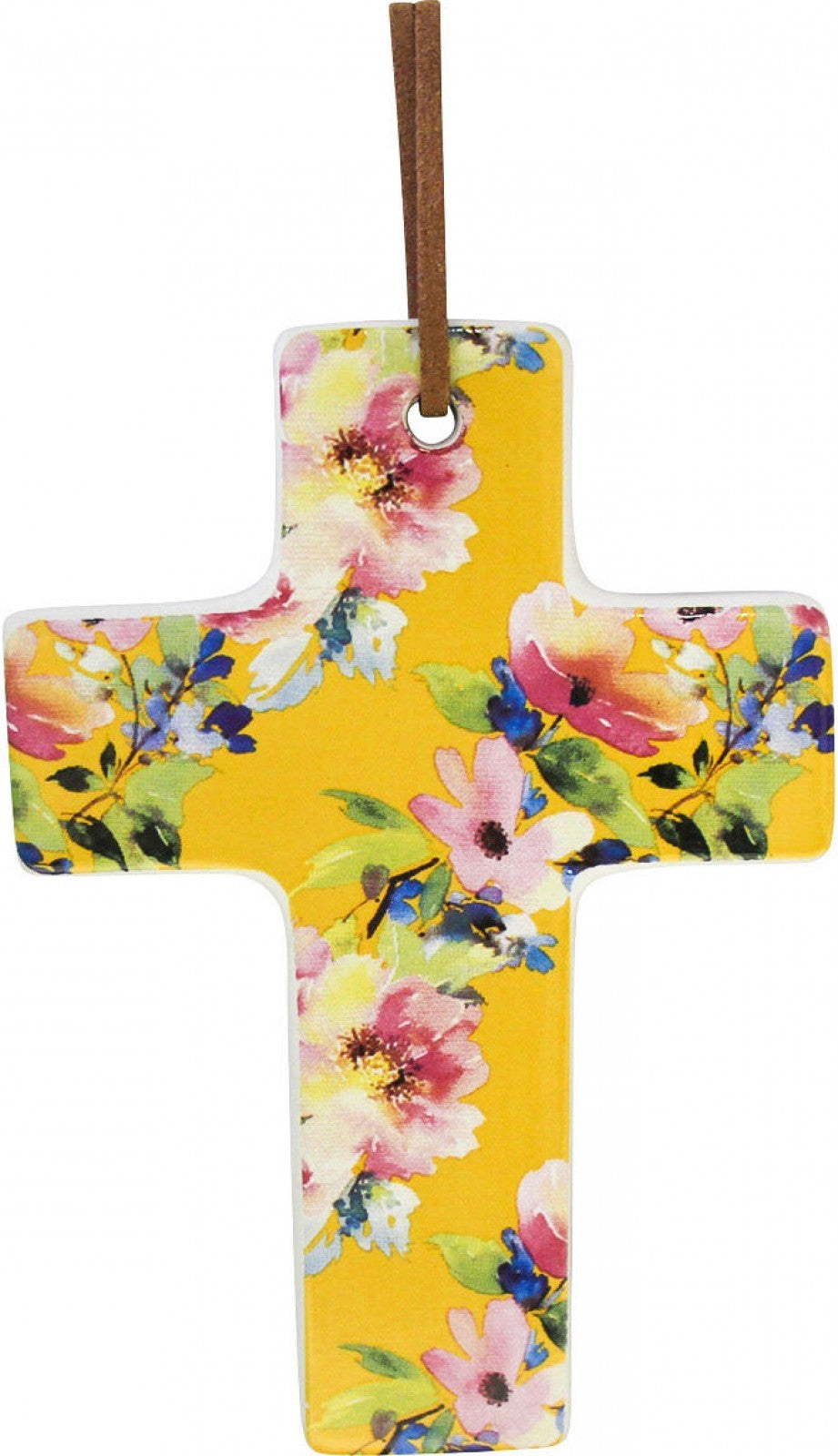 HANGING CROSS SUNSHINE FLORAL