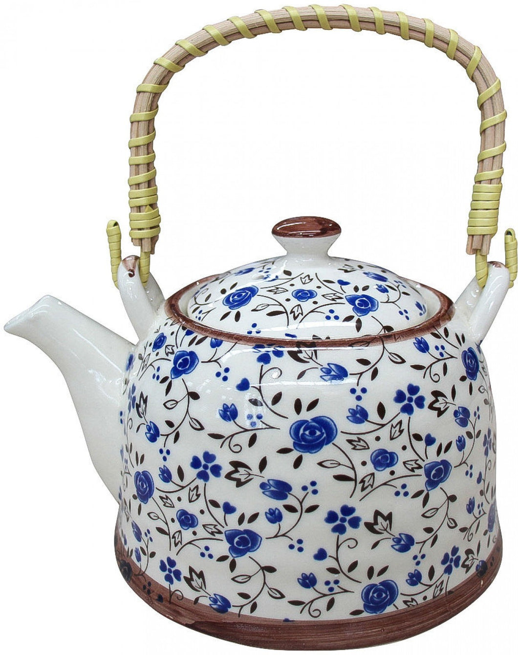 TEAPOT BLU FLOWERS