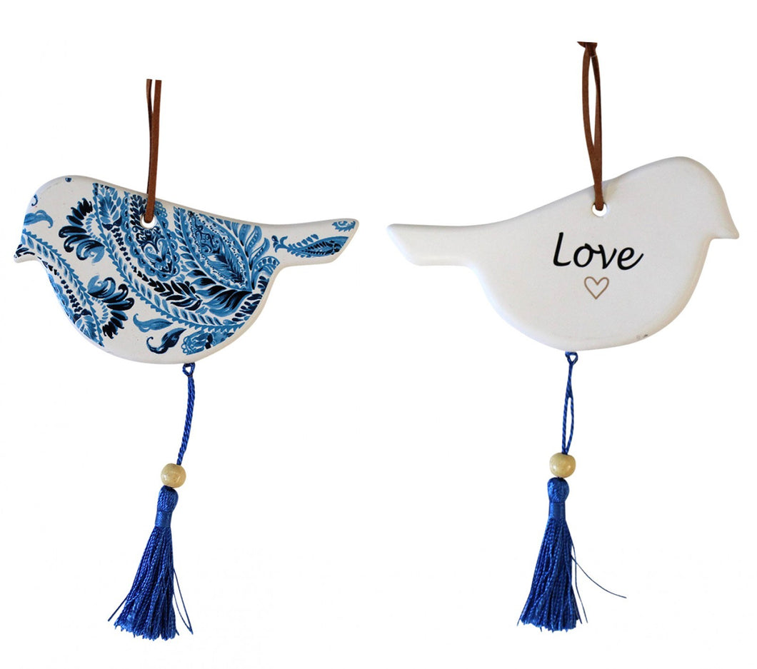HANGING BIRD INDIGO VINTAGE