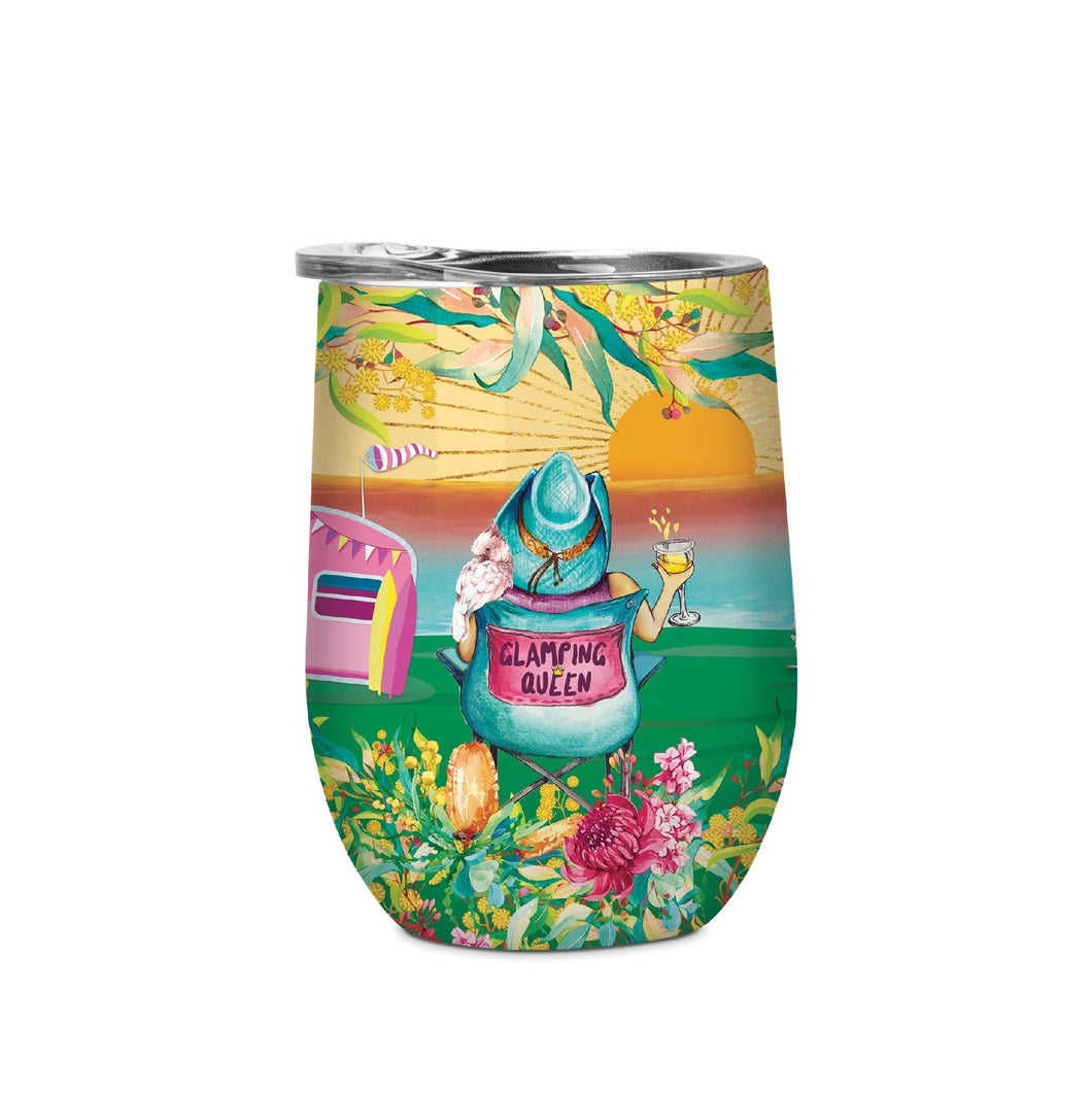 TUMBLER S/STEEL GLAMPING 350ML
