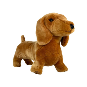 Sadie Red Dachshund Plush Dog Toy 36 cm Realistic Stuffed Animal