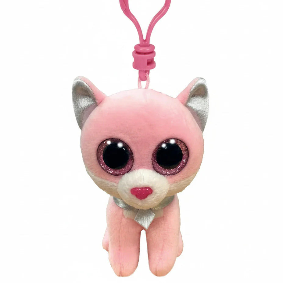 BEANIE BOOS CLIP FIONA - PINK CAT