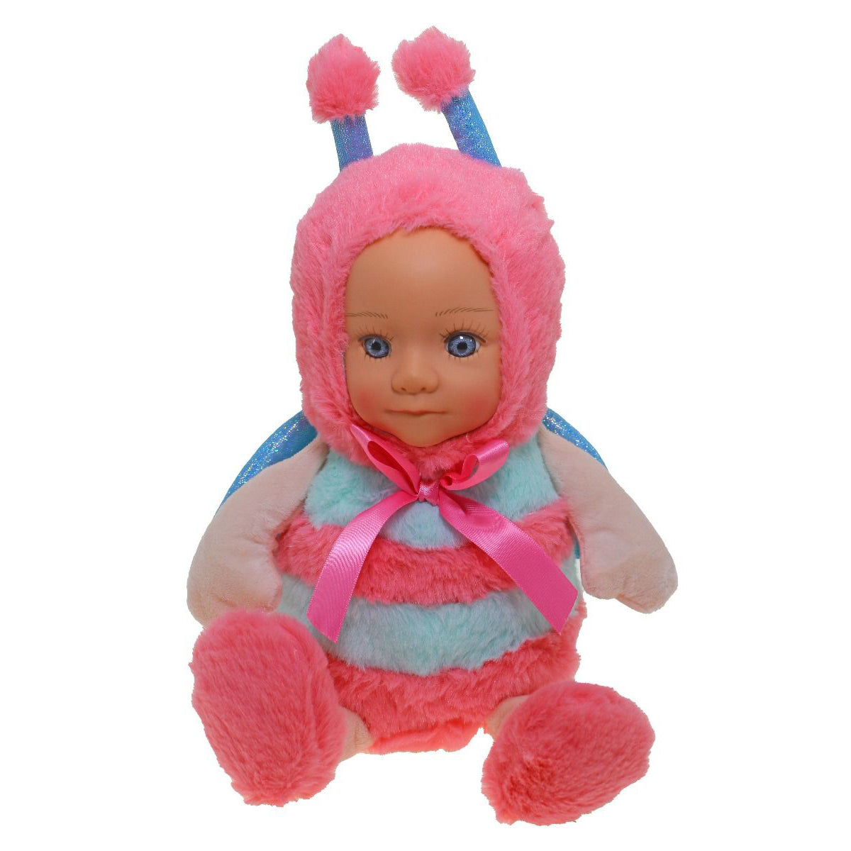 Daisy Pink Blue Bug Fur Baby Plush Toy Soft Stuffed Animal
