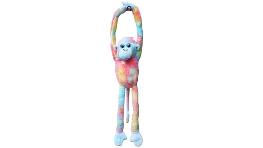 Cotton Candy Glow In The Dark Krysty Hanging Monkey Plush Toy