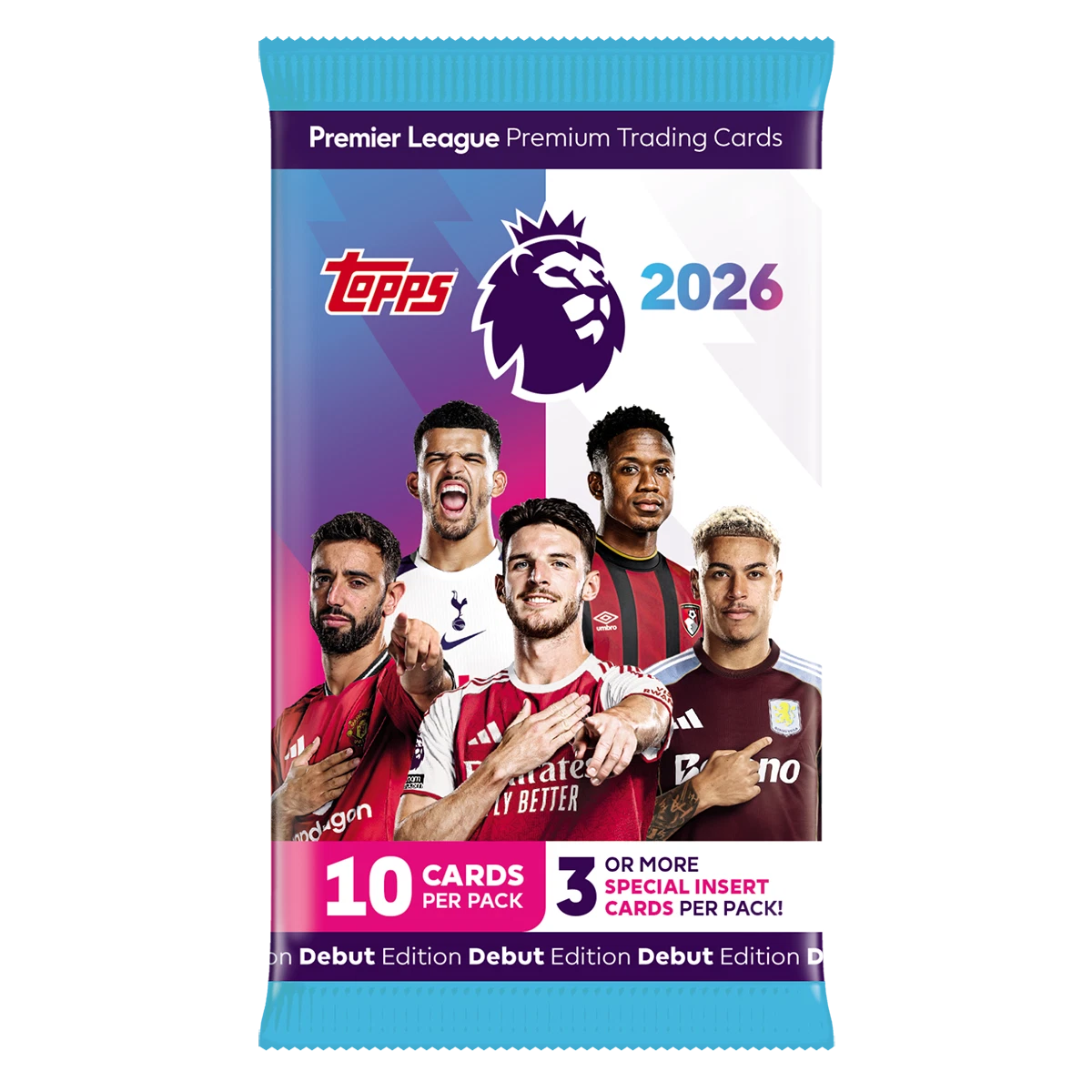Topps Premier League 2025/26 Trading Cards – 1 Sealed Packet (10 Cards)